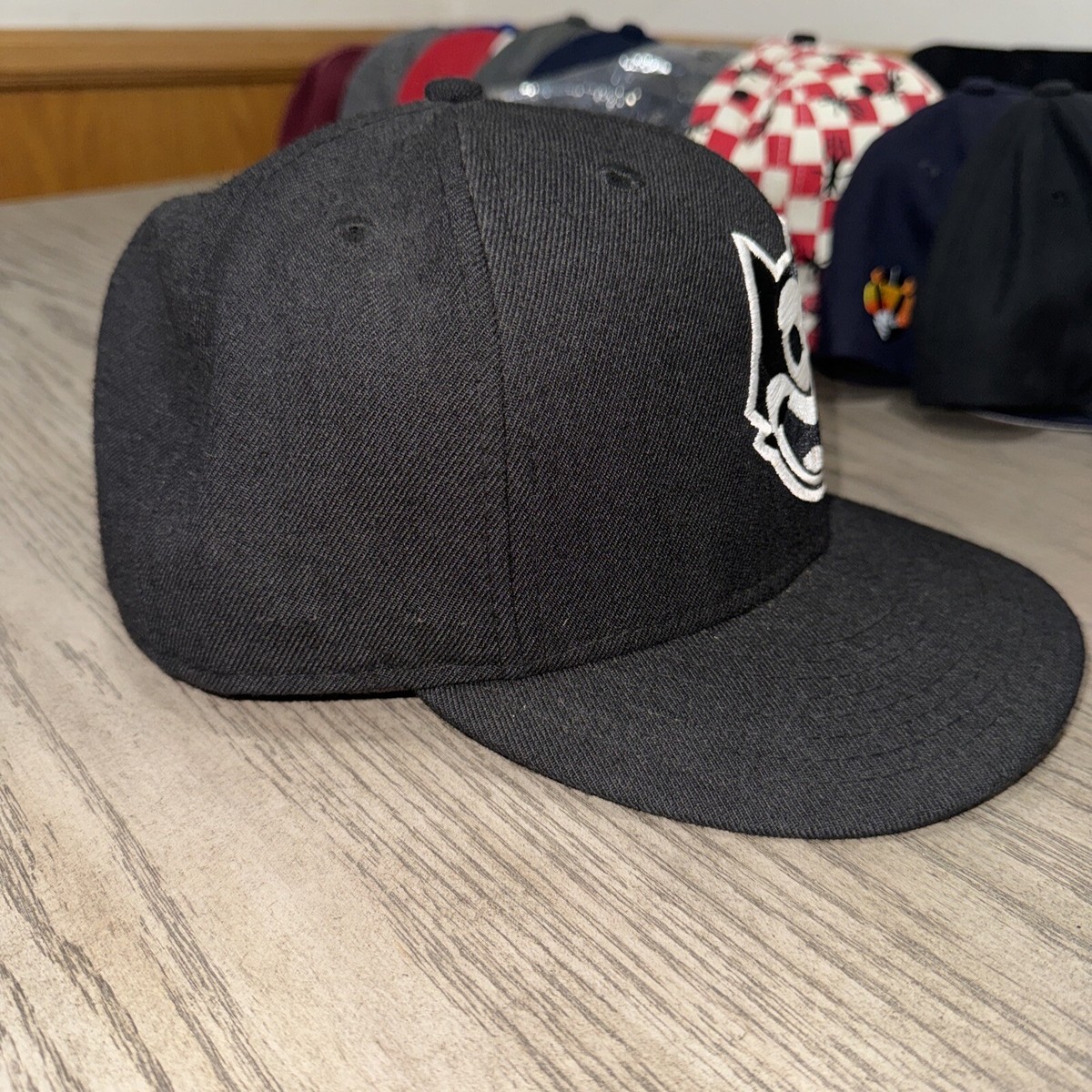 帽子 FELIX THE CAT newera Cap FELIX THE CAT Black New Era Fitted Hat Cap Size 8 Rare