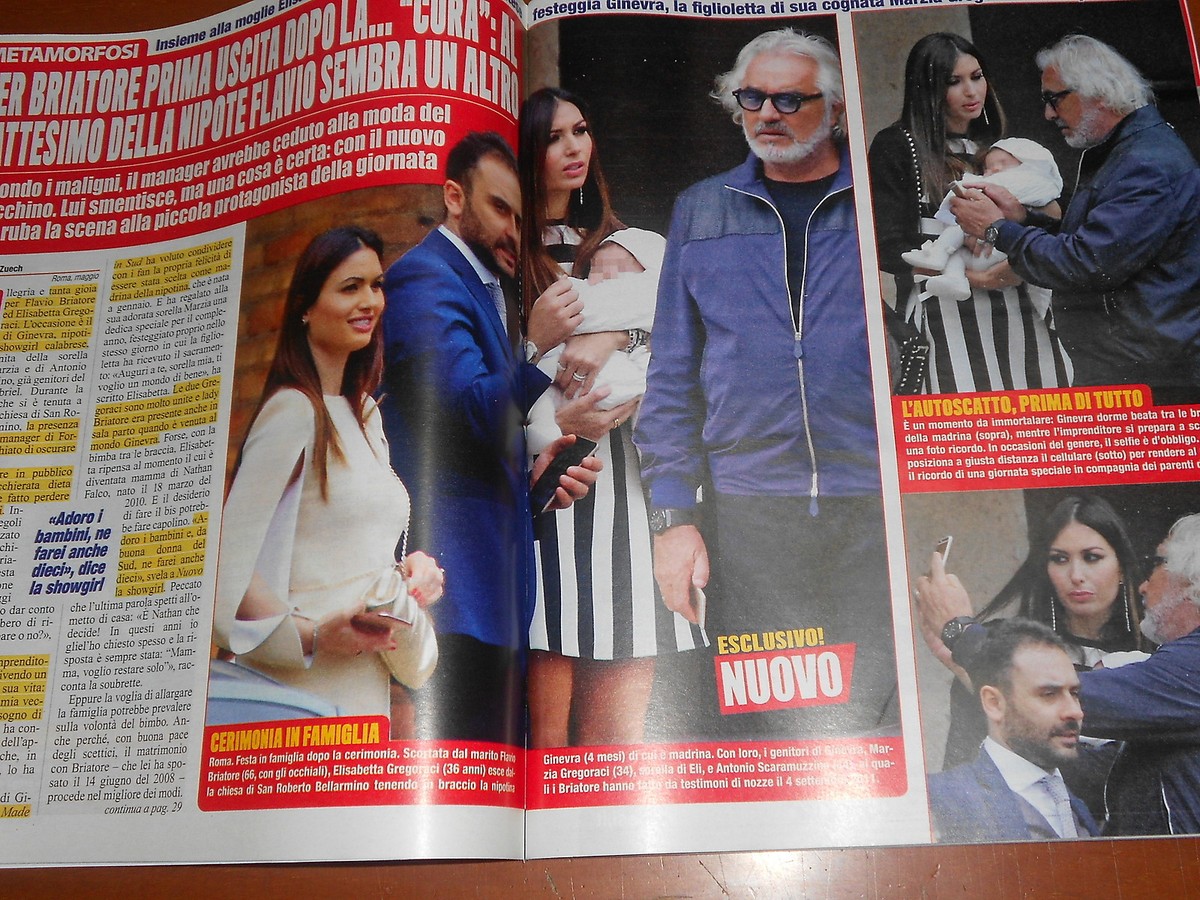 Flavio Briatore Occhiali A Rombo Gregoraci Briatore Elisabetta