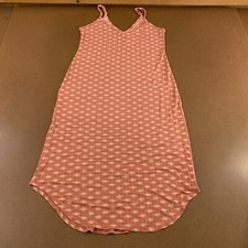 Ambrielle Womens Small Clay Printed Sleeveless V Neck Round Hem Nightgown New