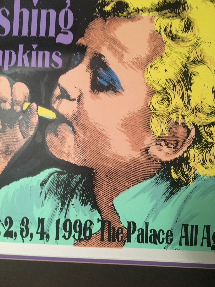 KOZIK Smashing Pumpkins ライブ ポスター MINT 1996 Kozik Smashing Pumpkins Matted Poster Signed+