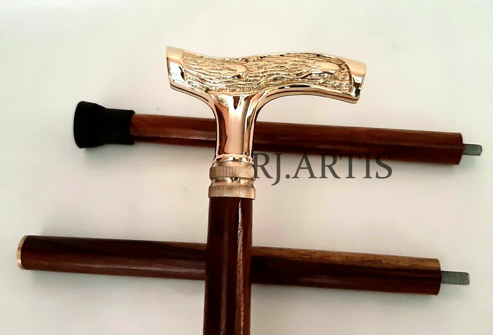 New Look Design Solid Brass Head Handle Cane Gift… - image 1