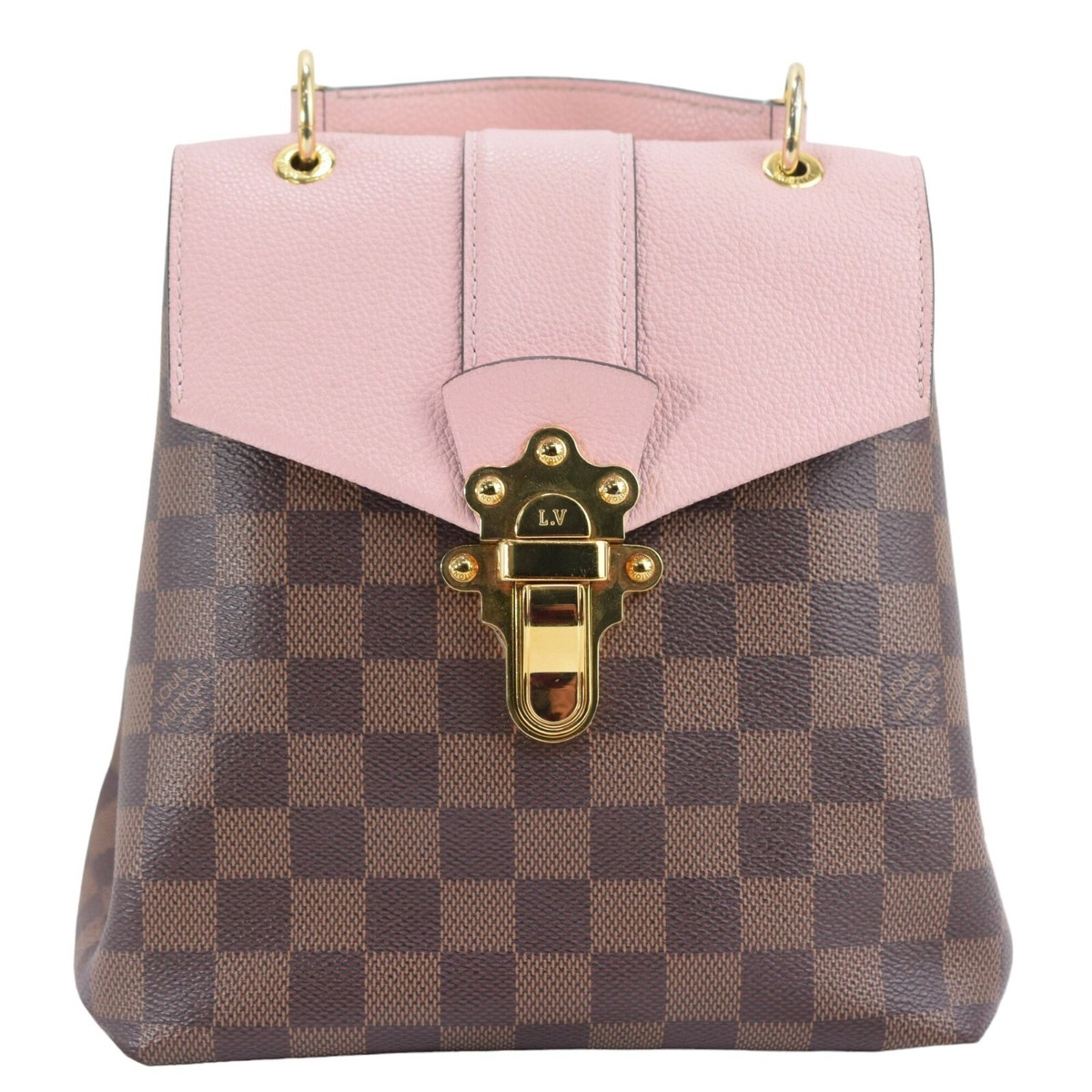 Louis Vuitton Damier Clapton Magnolia Pink Brown Rucksack