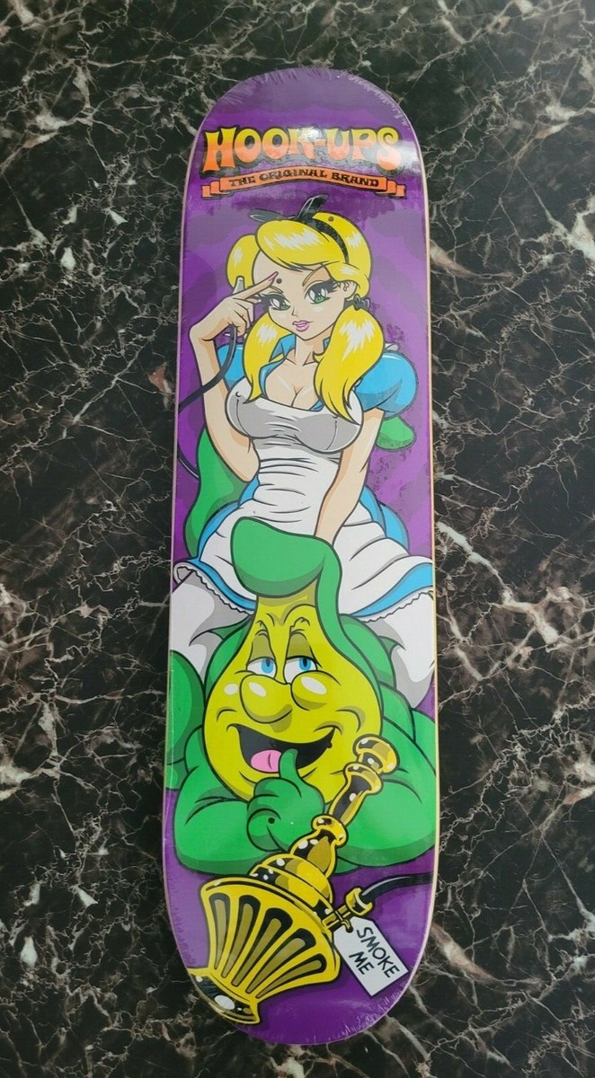 スケートボード HOOK UPS SKATEBOARDS ALISON'S WONDERLAND Hook Ups Alison's Alice Wonderland 2 Skateboard Deck Jk Industries
