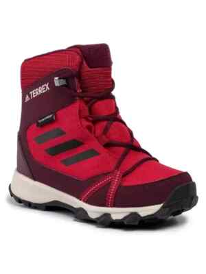 Adidas Terrex Schneestiefel Jungen Mädchen Winter Trekking Rot Berg