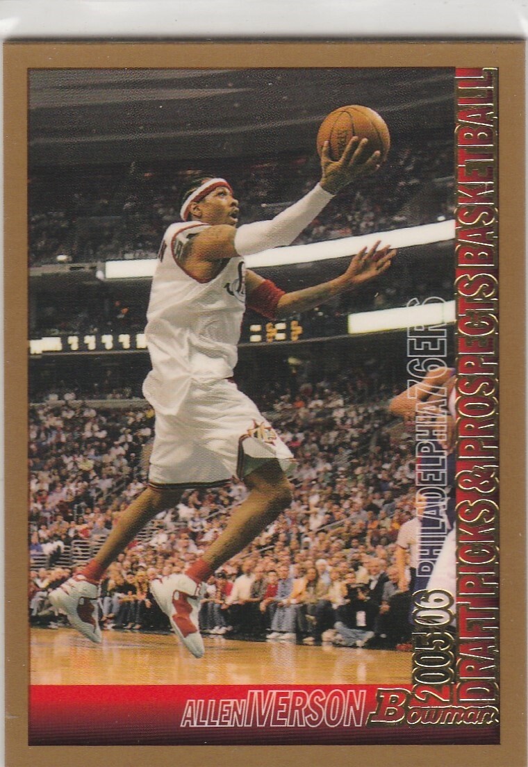 2005 Bowman Gold #100 Allen Iverson 050-C | eBay