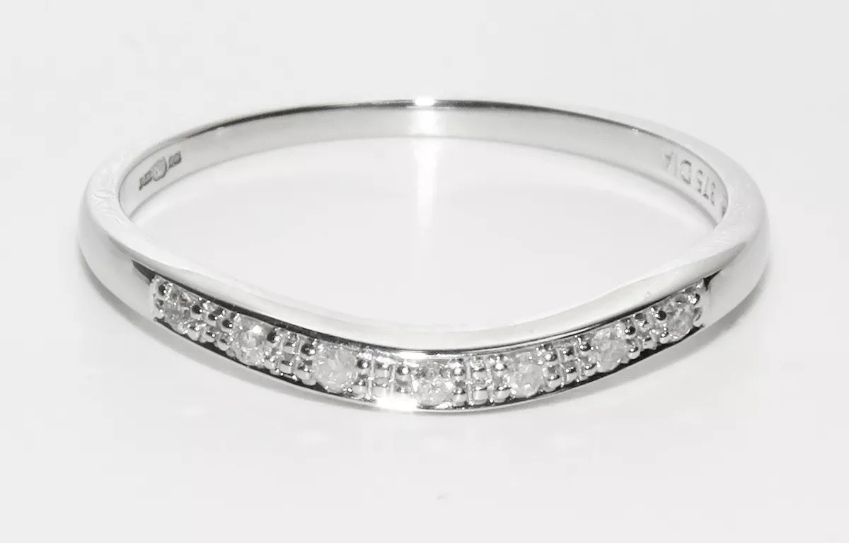 Diamond wishbone cheap eternity ring