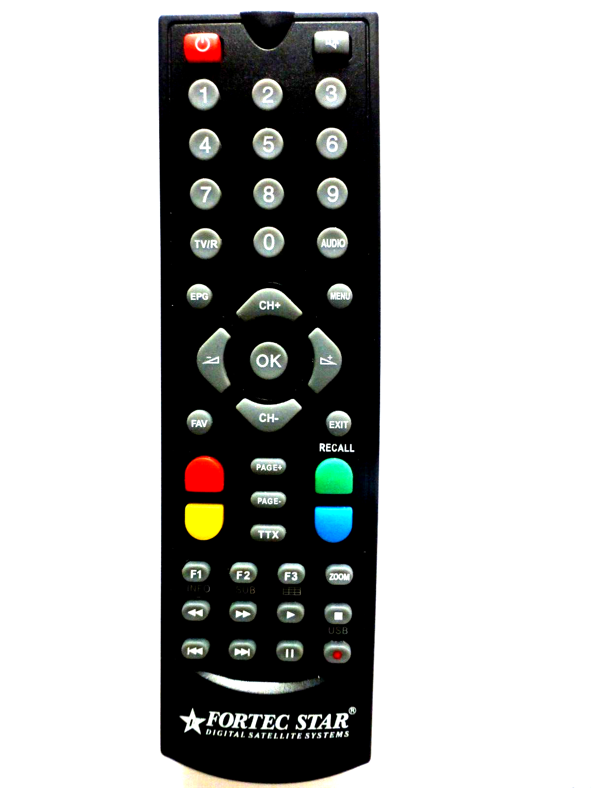 Fortec Remote Control FORTEC STAR SATELLITE RECEIVER REMOTE CONTROL | eBay