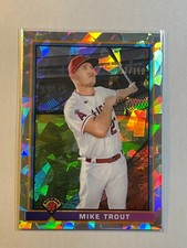 Mike Trout 2021 Bowman Chrome Atomic Refractor /150 1991 Bowman Insert Angels