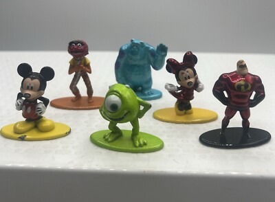 Nano Metalfigs Disney Pixar Lot Loose (6) - Monsters Inc Animal Muppets Mickey