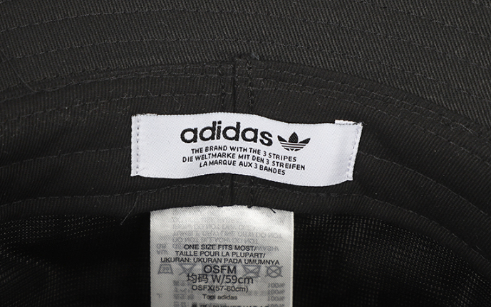 adidas originals trefoil bucket hat in black bk7345