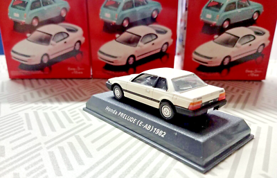 Honda PRELUDE (E-AB) 1982 ミニカー (ケース上ふた無) Honda PRELUDE 2nd gen (E-AB) 1982 1/64 model white | eBay