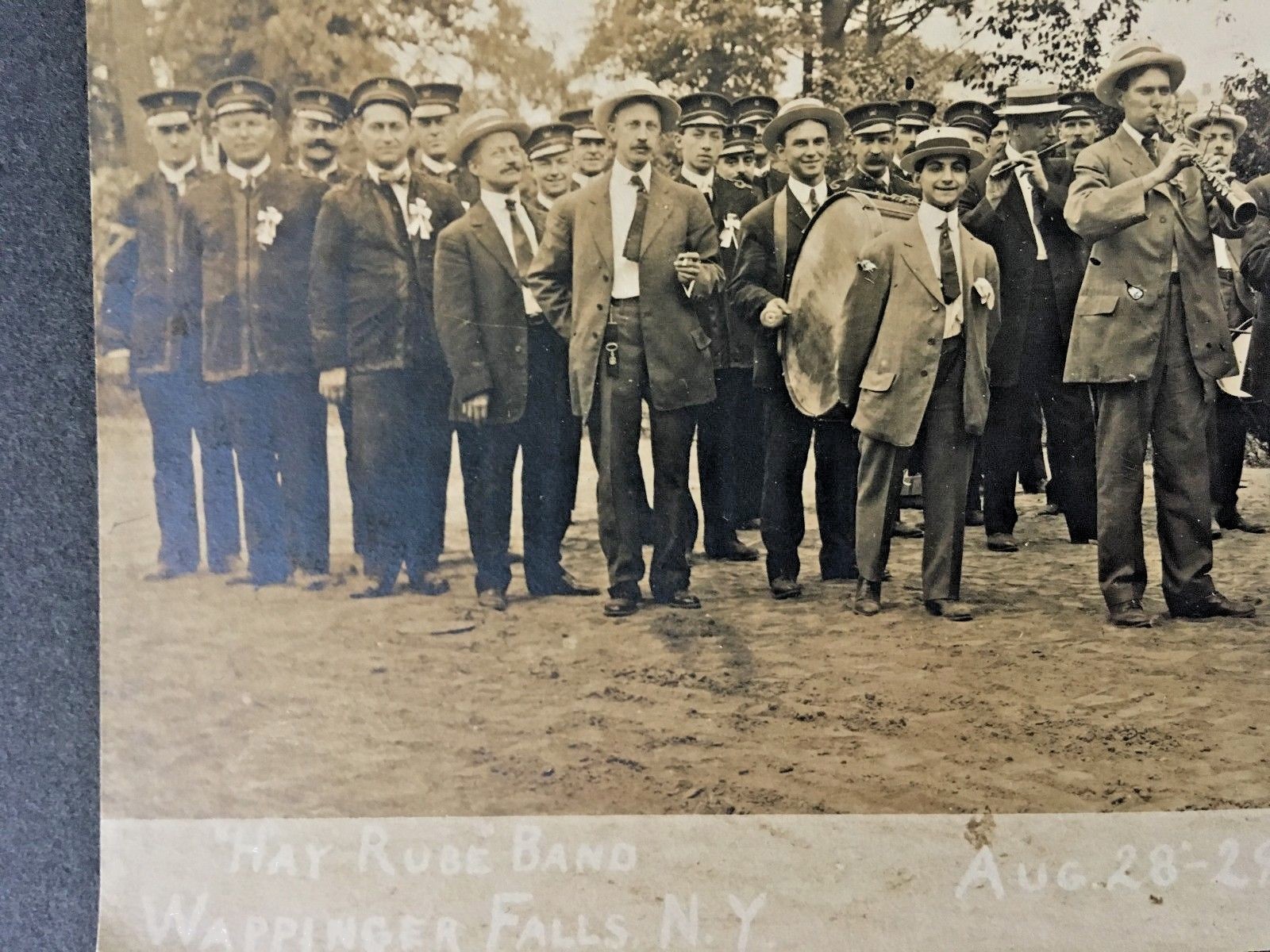 MUSICIANS PHOTO 1909 Wappinger Falls, N Y & Lyric String Orchestra New