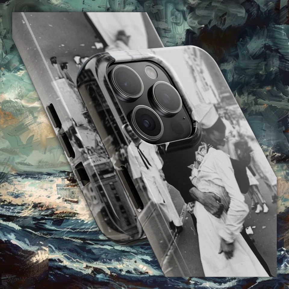 Enfermera Sailor Kisses - Funda Teléfono iPhone/Samsung Galaxy - Fotos Segunda Guerra Mundial Foto 3 de 4