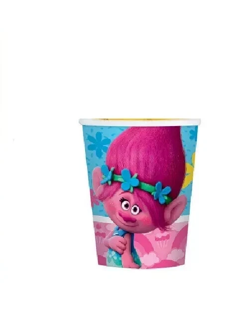 TROLLS WORLD TOUR Party Supply Pack 8 Plates, 8 Cup 8 Napkin 1 Table Cover  SP1 - image 4 of 4