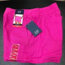 Gap Ladies Linen Pull On Elastic Waistband Short XSM NWT
