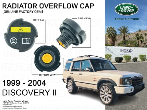 1999-2004 Discovery II Radiator Coolant Overflow Tank Cap PCD000070-D2 - Picture 1 of 2