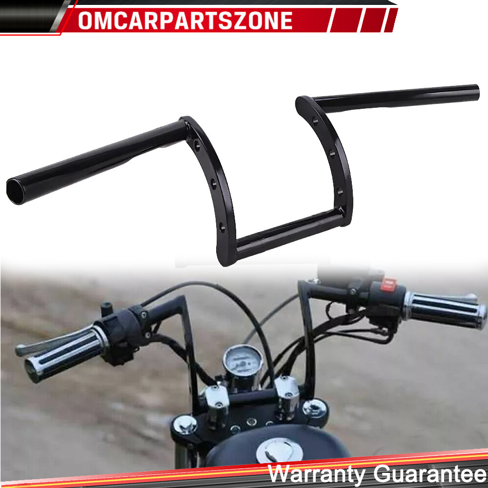OUMURS 1 Inch Motorcycle Drag Z-Bars Handlebars For Harley Sportster Dyna Bobber Chopper