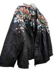 Nwot - Colleen Lopez Vegan Leather Jacket Embroidered - Iplus Size 2x