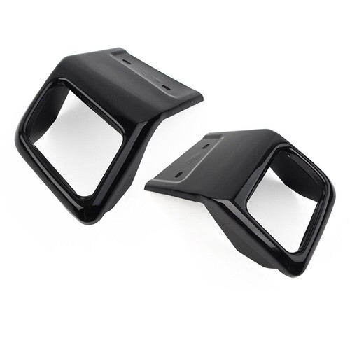 1 Pair Black Rear Bumper Exhaust Tube Trim For Land Rover Range Rover Evoque - Picture 6 of 8