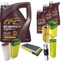 Mann Inspektionspaket 8L Mannol Energy Combi Ll 5W-30 FüR Bmw X5 3.0D