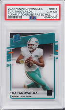Tua Tagovailoa 2020 Panini Chronicles Clearly Donruss Rookie  #RRTT PSA 10