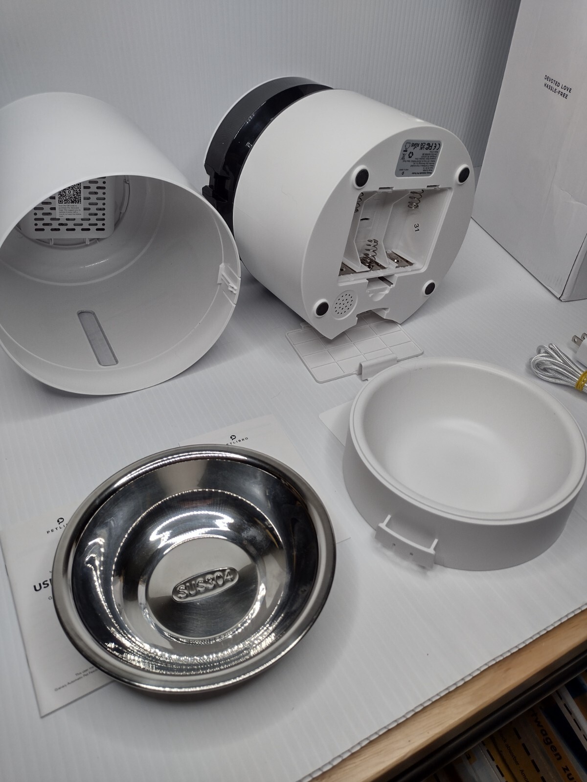 PETLIBRO Granary Automatic Pet Feeder Double Food Tray 5L White PLAF006