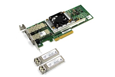 Dell Y40PH Broadcom 57810S DP SFP+ 10Gb Converged Low Profile Network Card & SFP