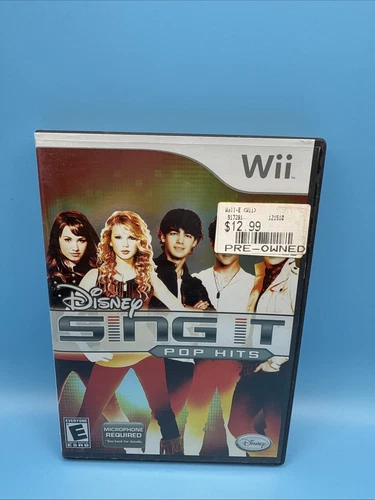 Disney Sing It Pop Hits Nintendo Wii Microphone Required Taylor Swift Jonas