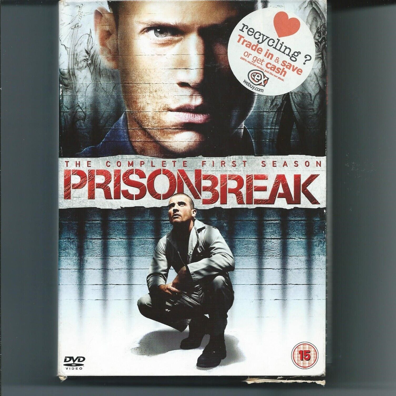 Prison Break Season One DVD 6 Disc TV Rated 15 Drama 961 Minutes Used