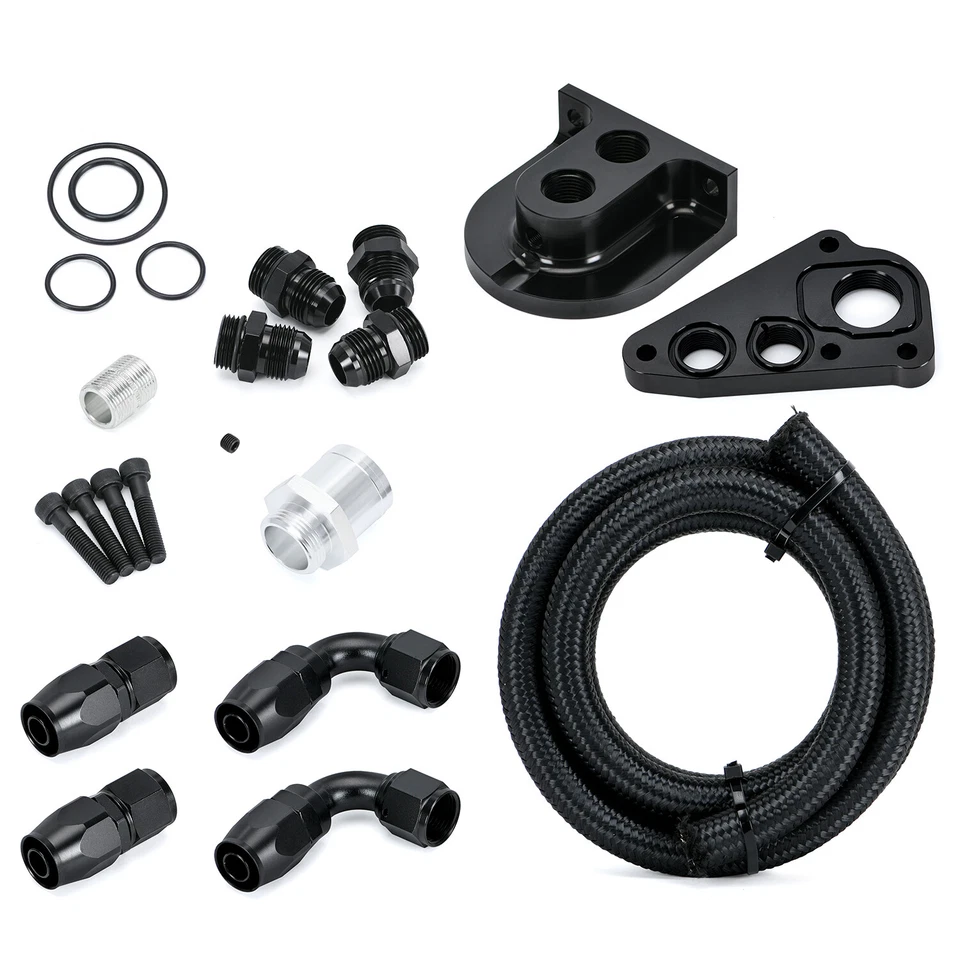 FOR FORD 4.6 & 5.4 MODULAR OIL FILTER RELOCATION KIT ADAPTER - MUSTANG / F150 - Image 2 of 4