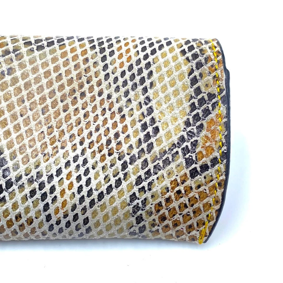 Portable Soft Leather Glasses Sunglasses Red Cover Case Glasses Storage Case - Image 3 of 4