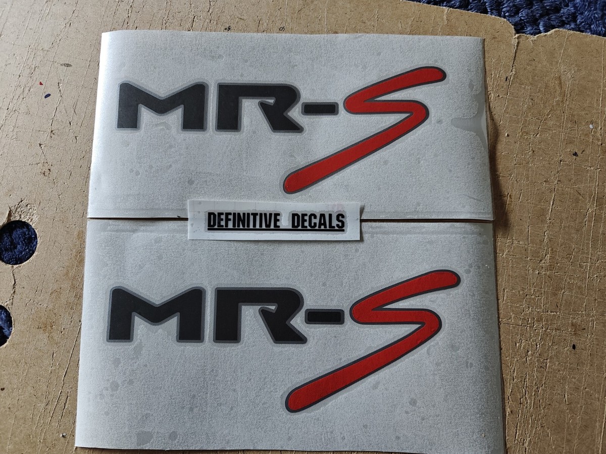 Toyota Mr2 MK3 MR-S MRS Roadster Quater Side Stickers Set Of TWO