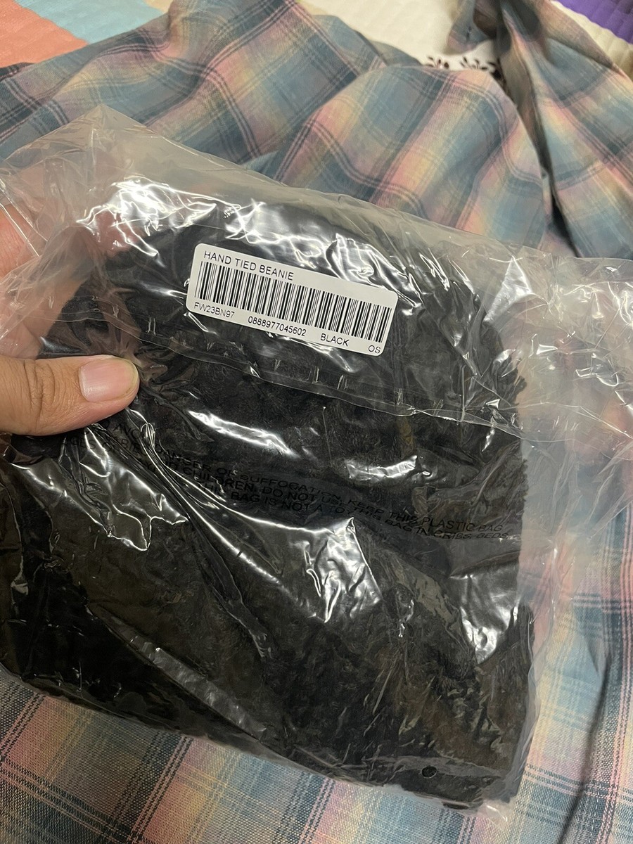 Supreme Hand Tied Black Beanie FW23 Brand New | eBay
