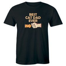 Best Cat Dad Ever Men's T-Shirt Father's Day Gift For Cat Lovers Fur Dad Tee