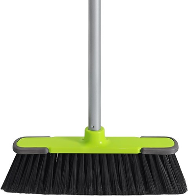 #ad 54quot; Long Handle Indoor Broom for Floor Cleaning: Kitchen Garage Lobby Patio $30.59