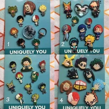Handmade Shoe Charms Set 5- 10 pack My Hero Academia Anime Izuku Katsuki Shoto