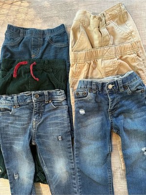 Kids' Mixed Pants Pack - Denim Jeans, Corduroy and Khaki Pants - 24M