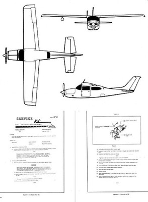 CESSNA 210 CENTURION SERVICE INFO MANUAL rare vintage archive manual 1960 1961