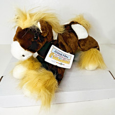 Animal Alley Clydesdale Horse 13" Plush Soft Stuffed Animal Brown Toys R Us NWT