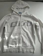 cusbclo Unisex Zip Hoodie weiß Strass-Logo K...