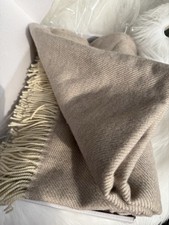 Merino Wool Throw Blanket 51x67 100 Merino Thick Retail 300 Tan Beige Canada