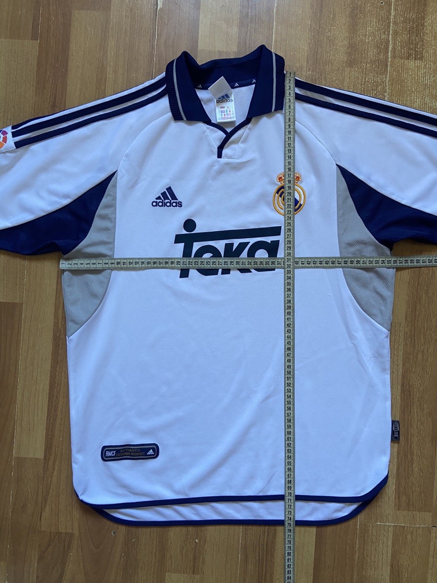 REAL MADRID 2000 2001 HOME FOOTBALL SOCCER JERSEY ADIDAS 685331 sz
