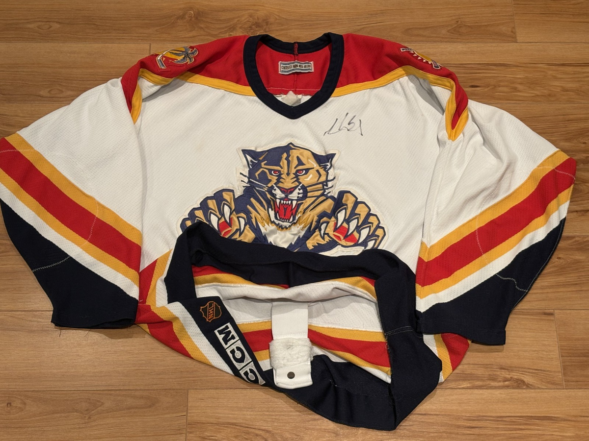 FLORIDA PANTHERS VINTAGE NHL CCM 48 HOCKEY JERSEY SIGNED 90s - Main Image