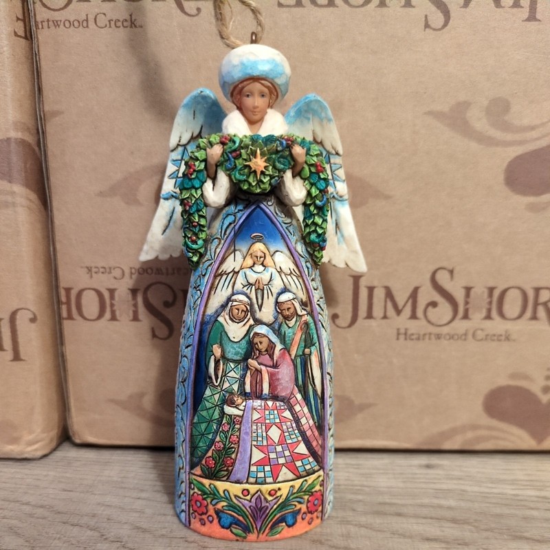 Vintage 2007 Jim Shore Nativity Angel Ornament Christmas Holiday NO BOX