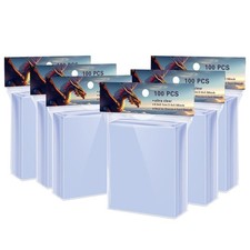 600 Counts Soft Clear Perfect Fit Card Sleeves for Trading Cards, Exact Fit P...