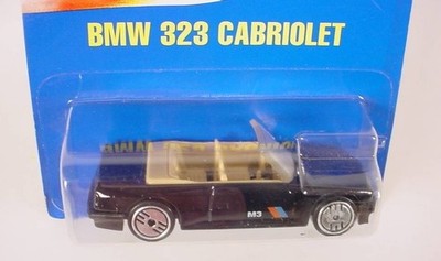 HOT WHEELS BLUE CARD BLACK BMW 323 CABRIOLET W/ CUH (INT'L PKG)