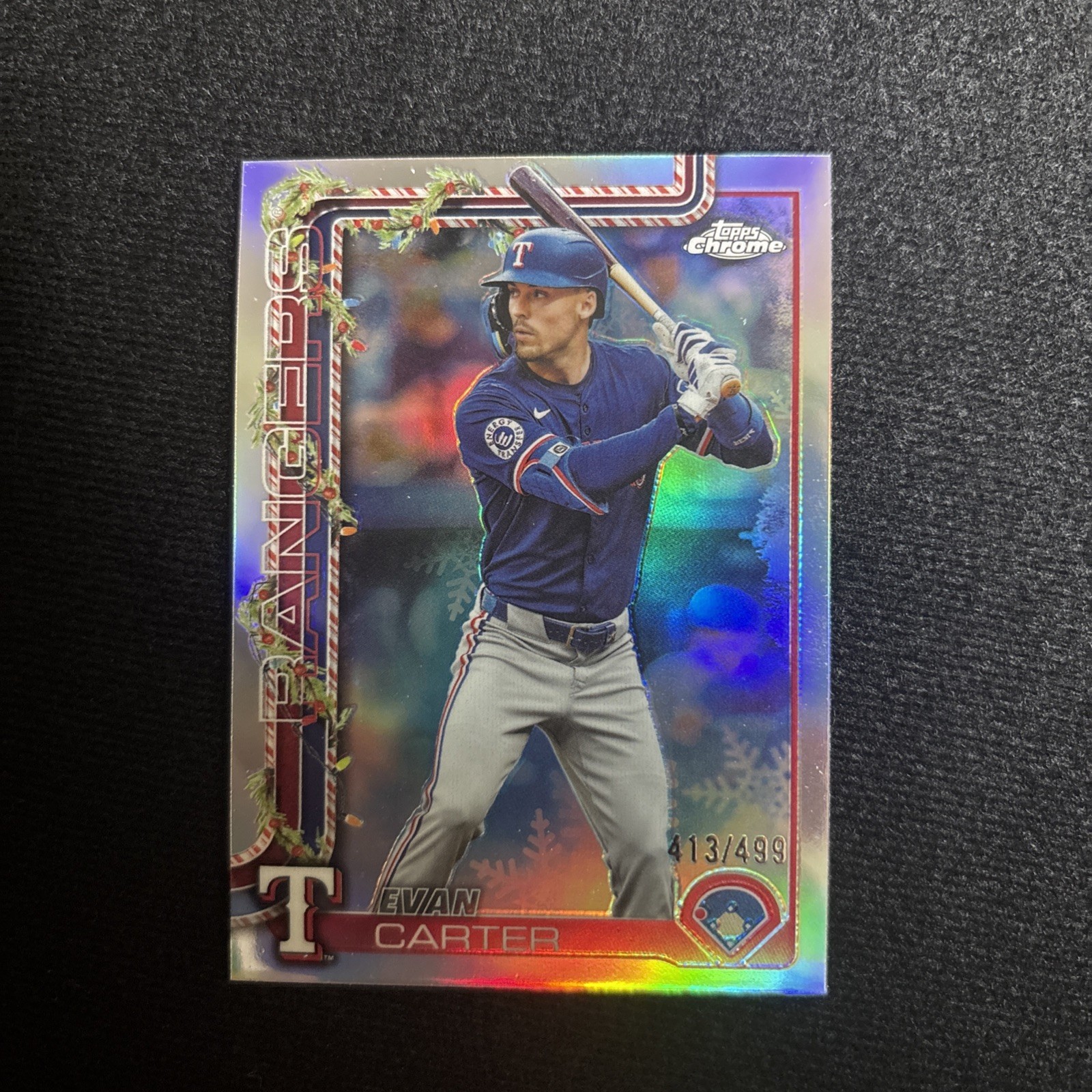 2025 Topps Holiday - Chrome Evan Carter #HC2 Refractor /499