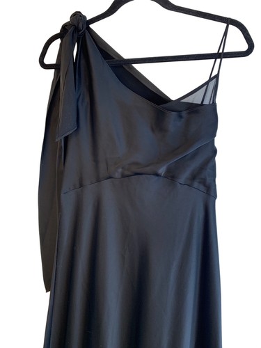 Diane von Furstenberg Shoulder Knot Slip Gown Long Dress Size 12 NWT - Picture 3 of 8