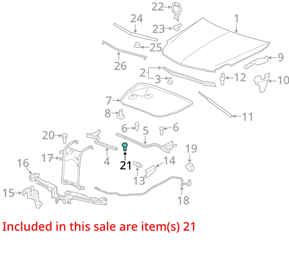 CADILLAC BUICK DTS DEVILLE 1995-2011 CAPÓ PARACHOQUES RR 25609434 - NUEVO OEM Foto 3 de 4