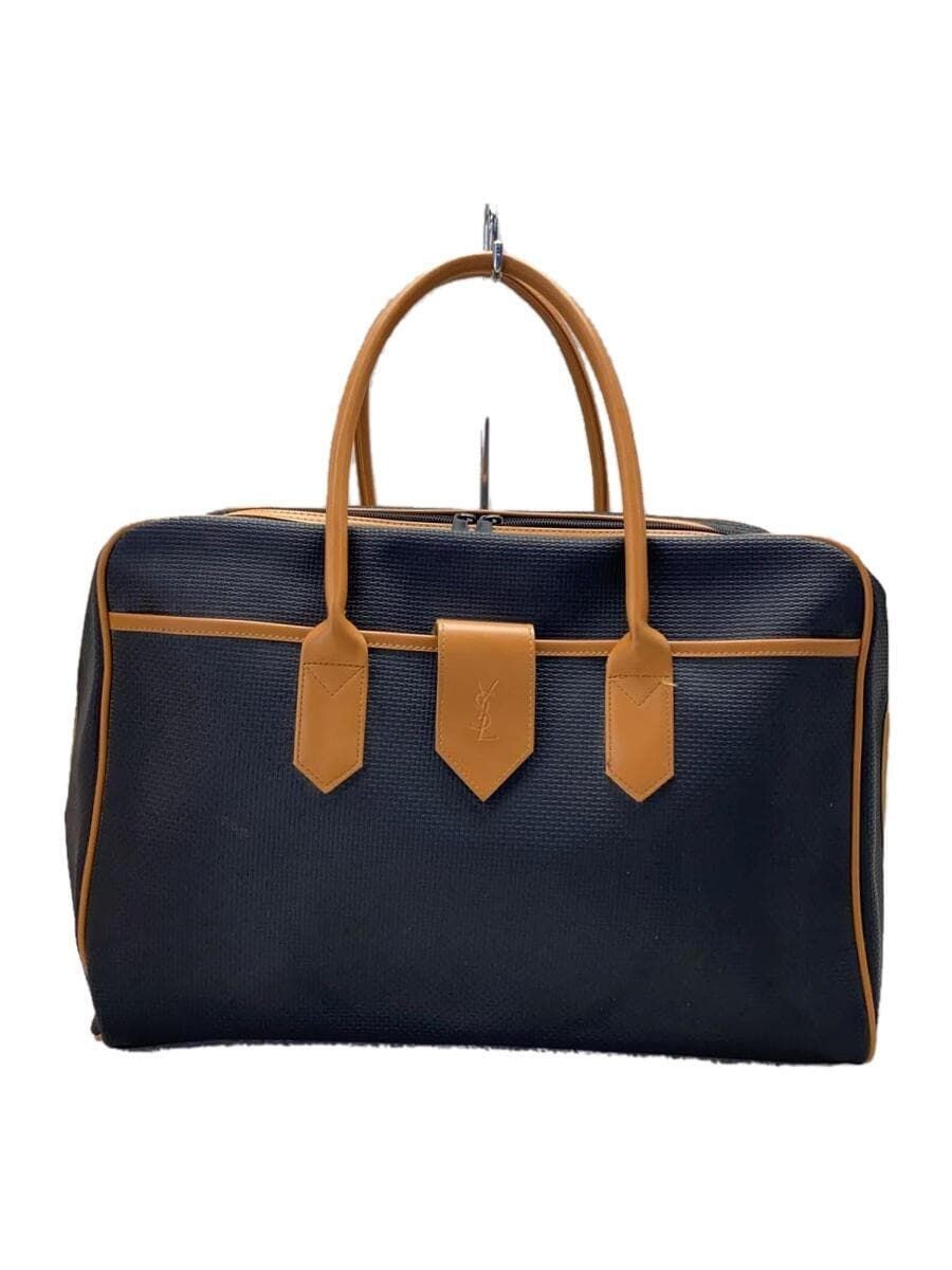 Borsa YVES SAINT LAURENT Boston PVC nera tinta unita usata